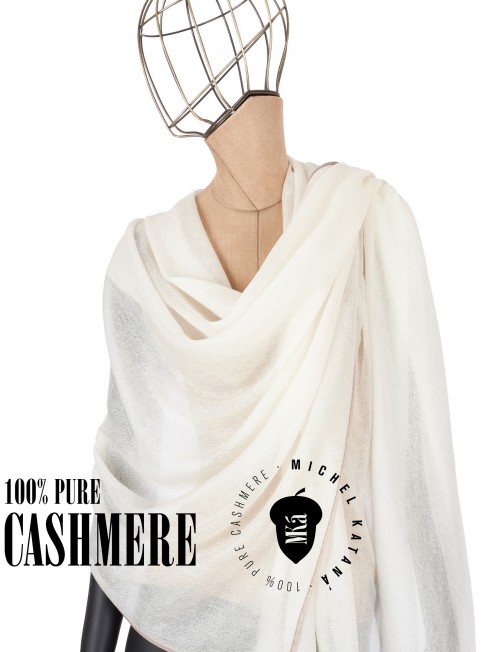 Палантин Унисекс Jq.CASH40_24-JAQUARD-1/ALB